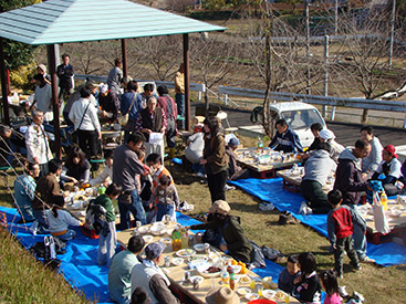 鳩山地区、OB会の皆様とのバーベキュー大会